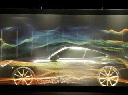 VideoMapping on the Porsche event in Berlin